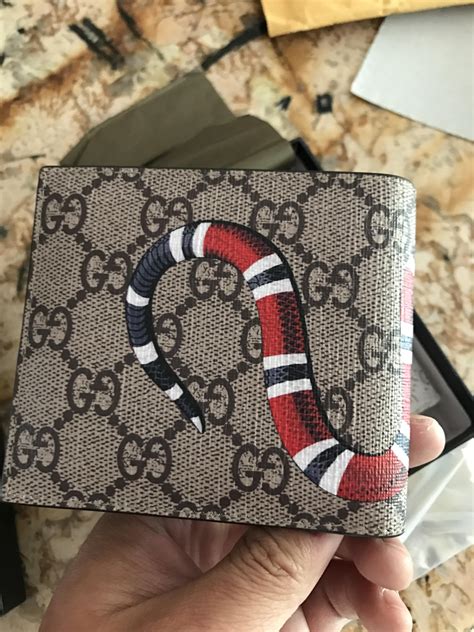 replica gucci snake wallet|gucci wallet snake review.